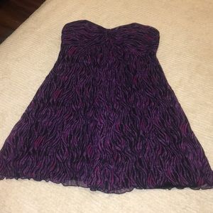 Purple/black/magenta mini dress